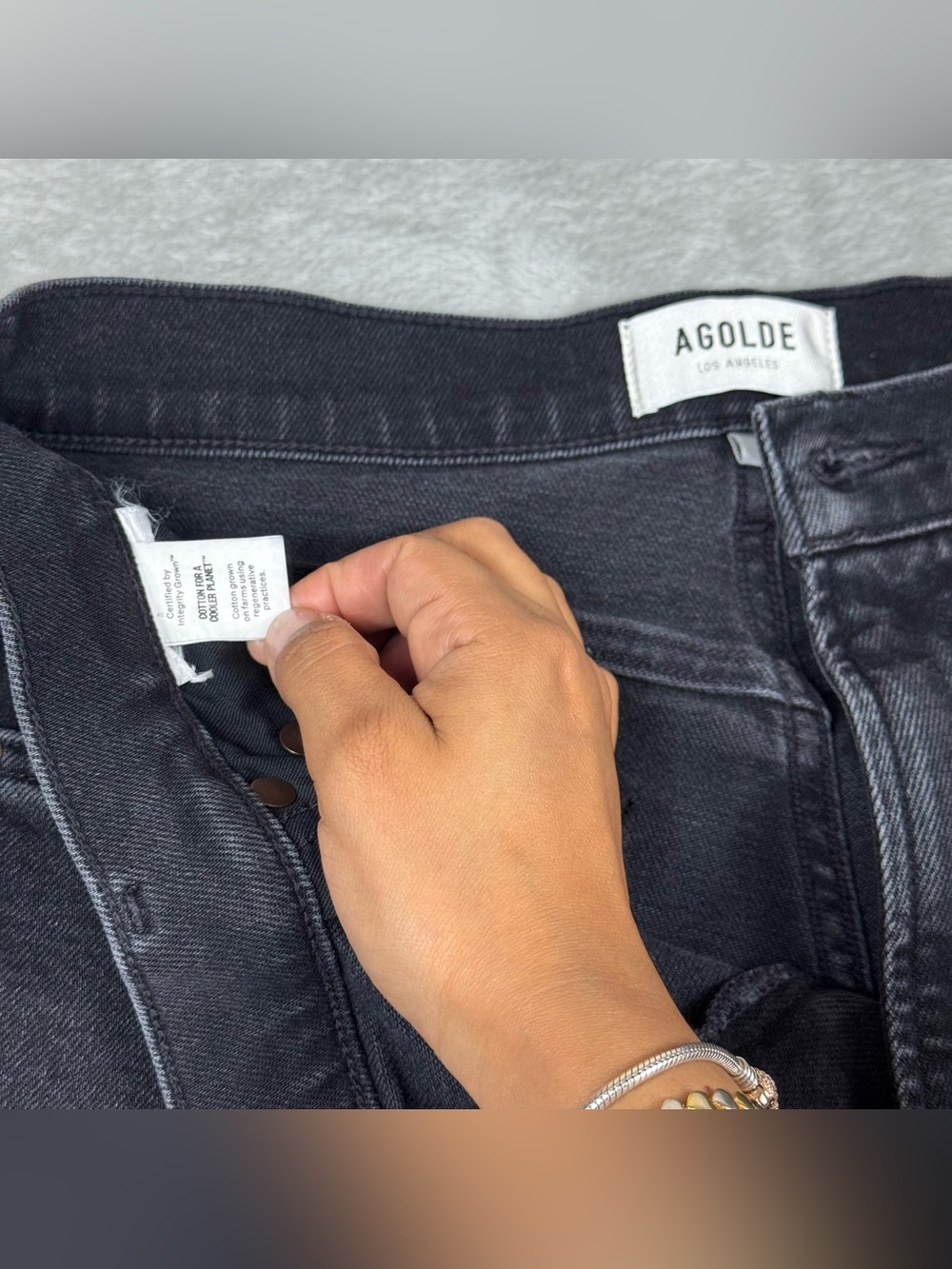AGOLDE Los Angeles black wash jeans sz 30 - Picture 5 of 11